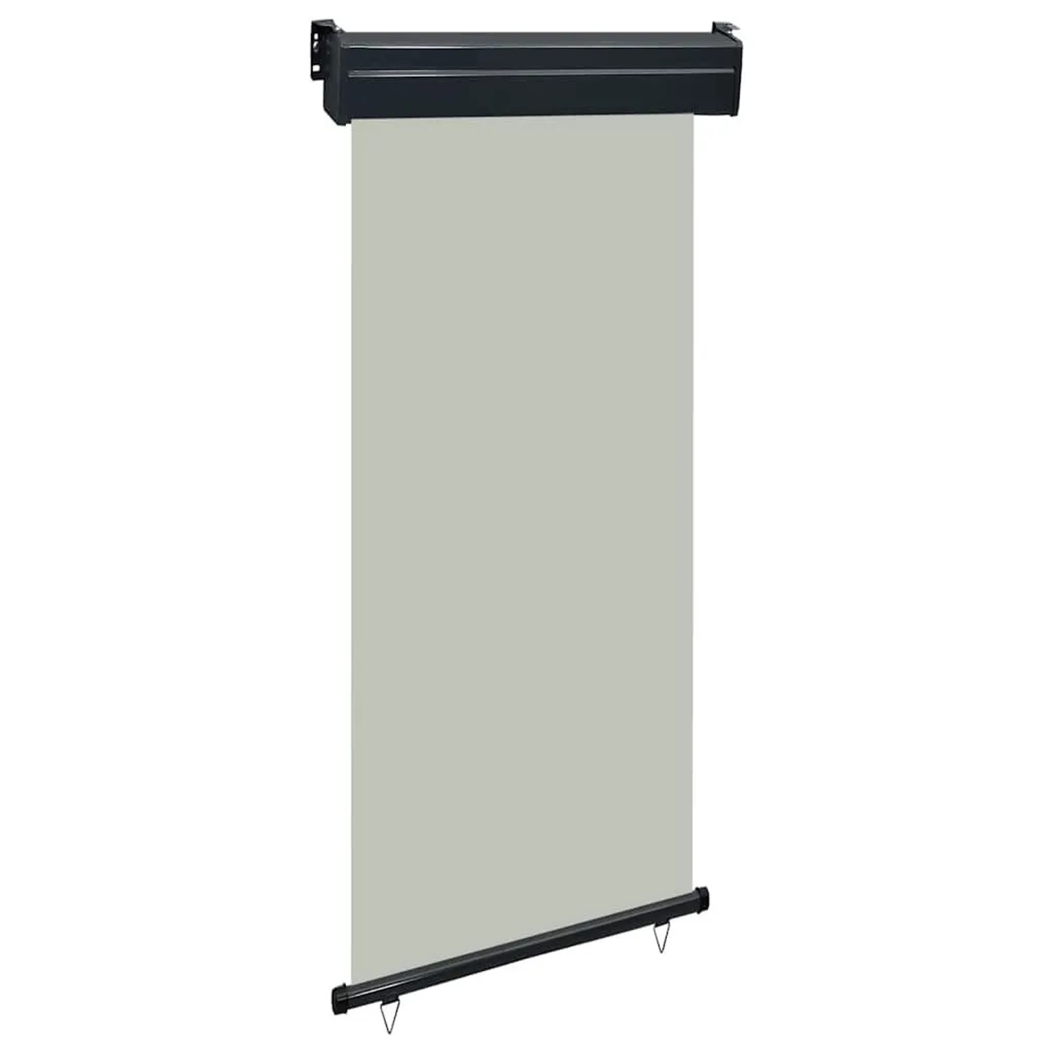 vidaXL Balkon-Seitenmarkise 105x250 cm Grau 48416