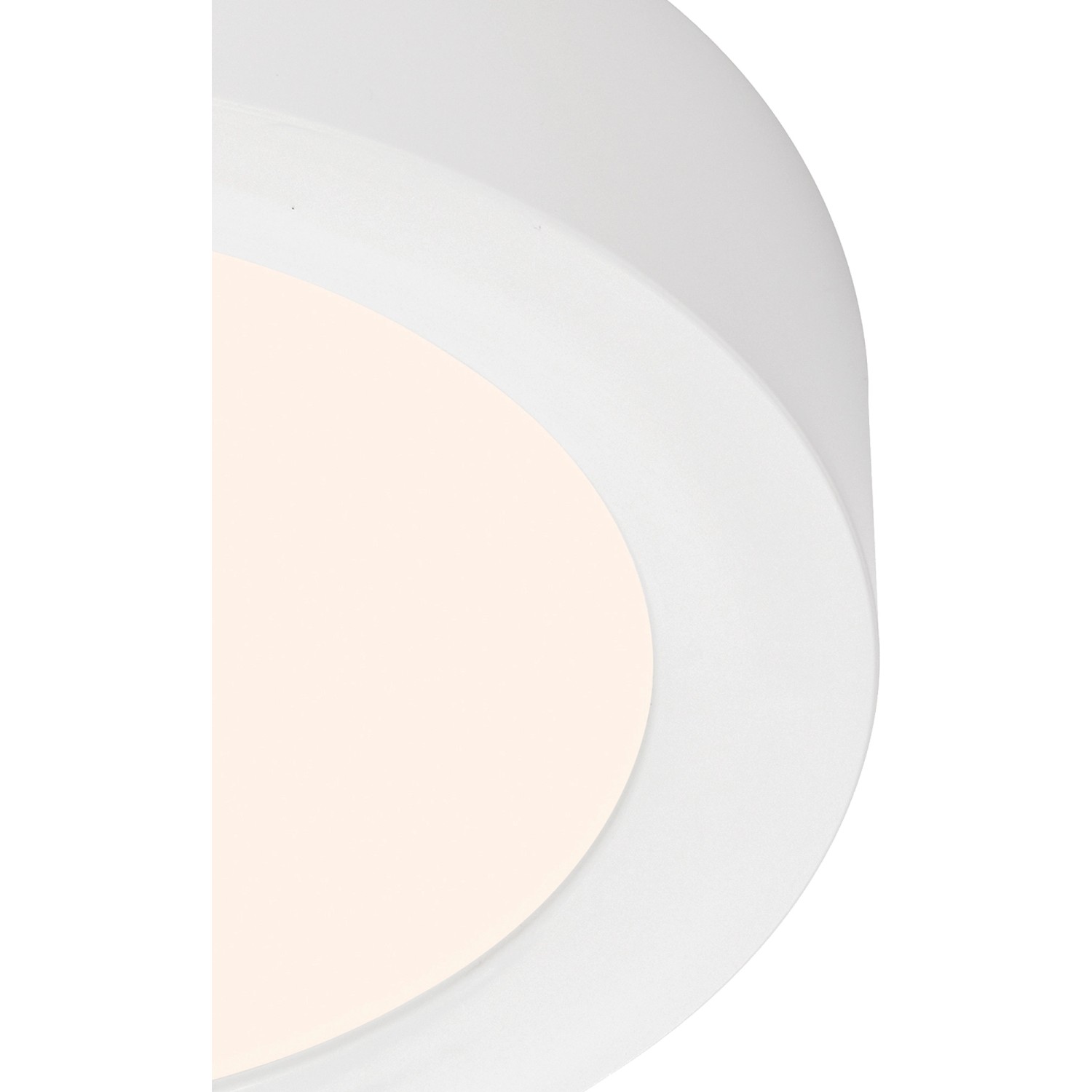 Weiße Briloner LED Decken- und Wandlampe Fire, Ø 17 cm, Detailansicht.