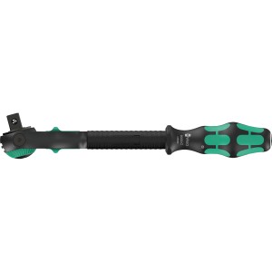 Wera Zyklop Speed-Knarre 8000 C Black Edition mit 13 mm Antrieb. Schraubendreher mit schwarz-grünem Griff.