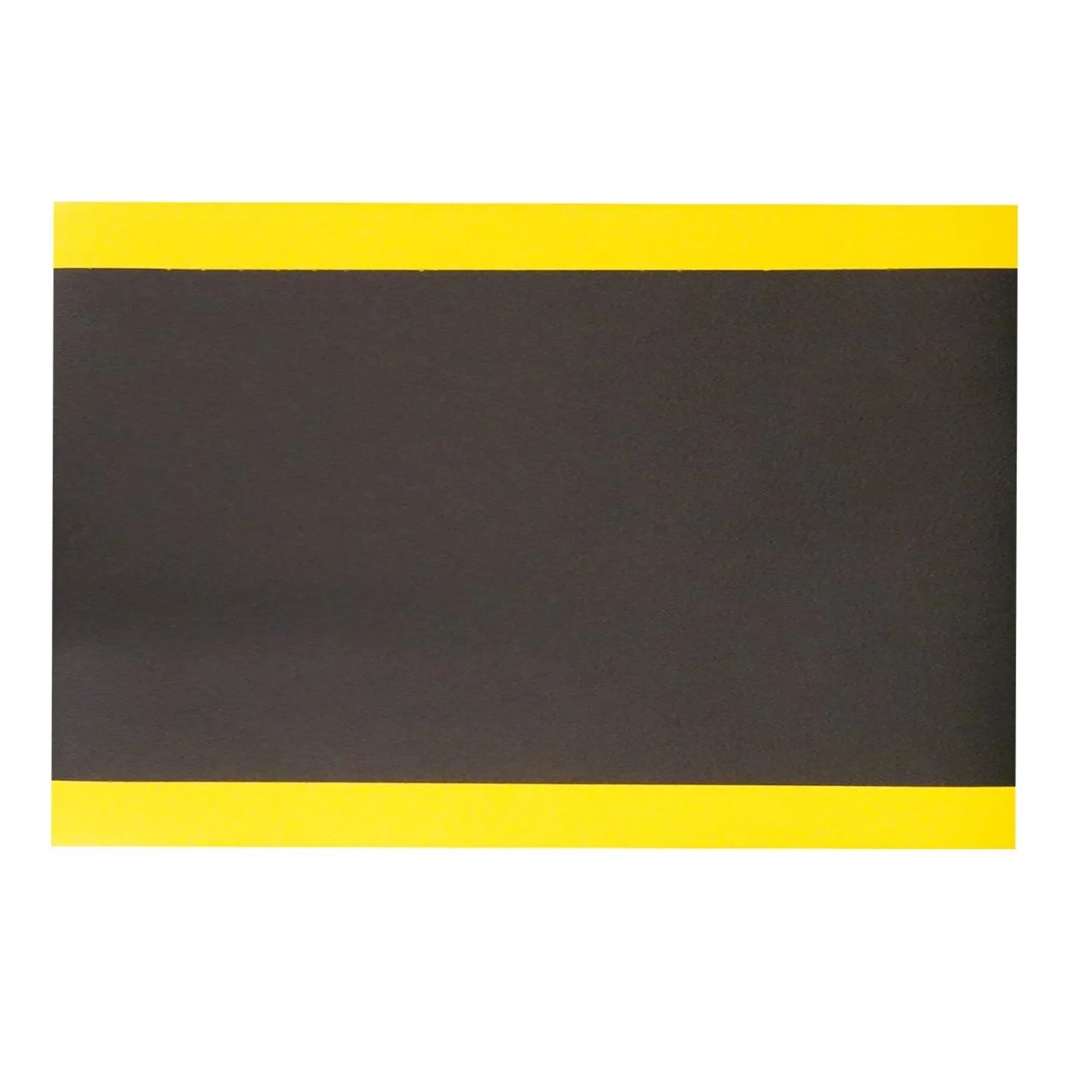 PROREGAL Anti-Ermüdungsmatte COMFORT Mit Rutschfester Oberfläche 3 Stunden Steharbeit Stärke 0,95 cm 91x150 cm Vinylschaum Schwarz/Gelb