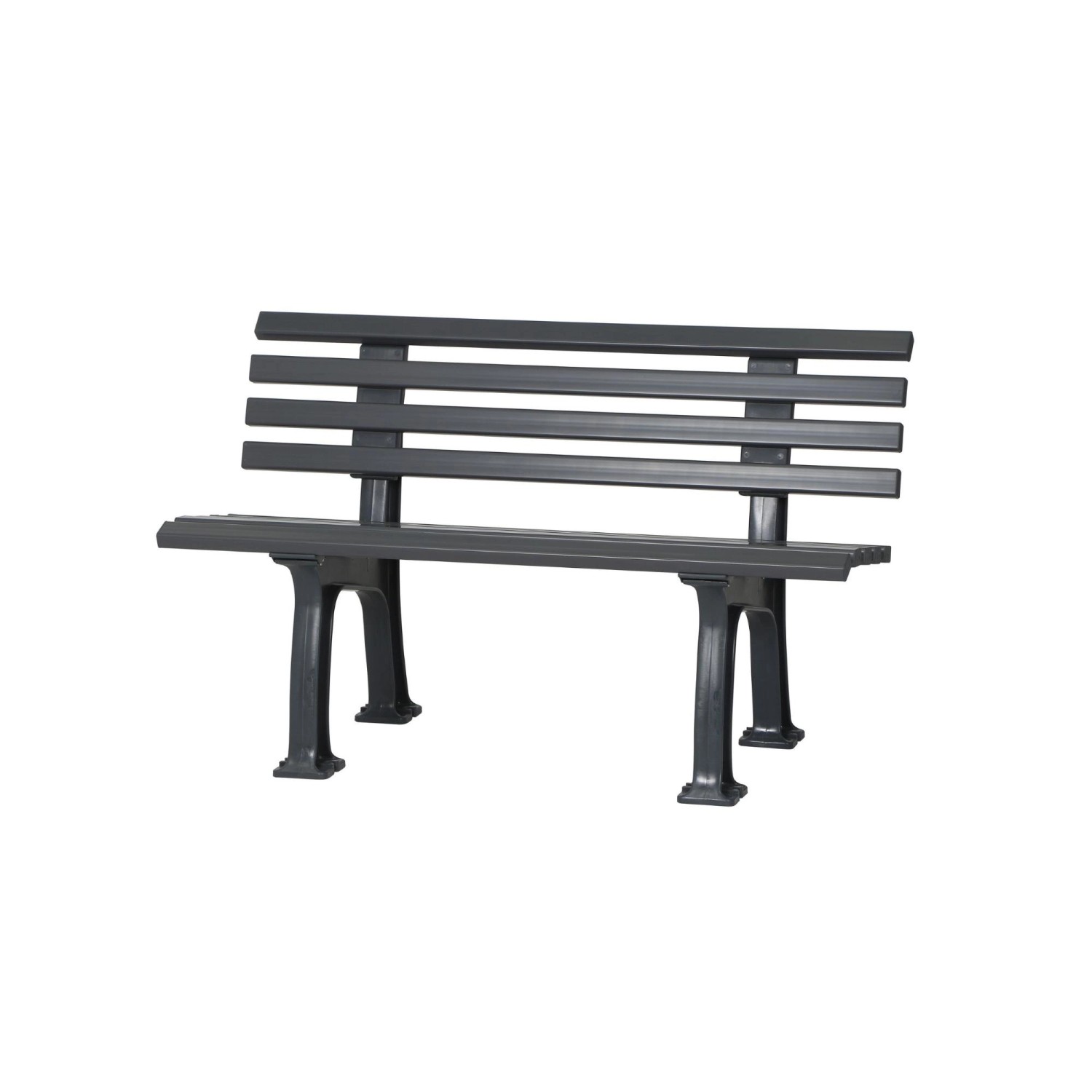 PROREGAL Gartenbank Antigua 2 Sitzer Graphitgrau HxBxT 74 x 120 x 54 cm Wit günstig online kaufen