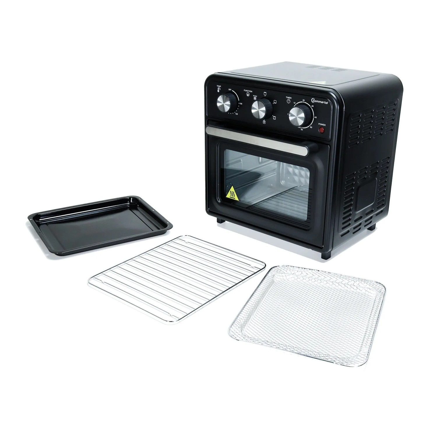 Sommertal Minibackofen 20 Liter Mit Umluft und Airfryer Funktion 1800 W