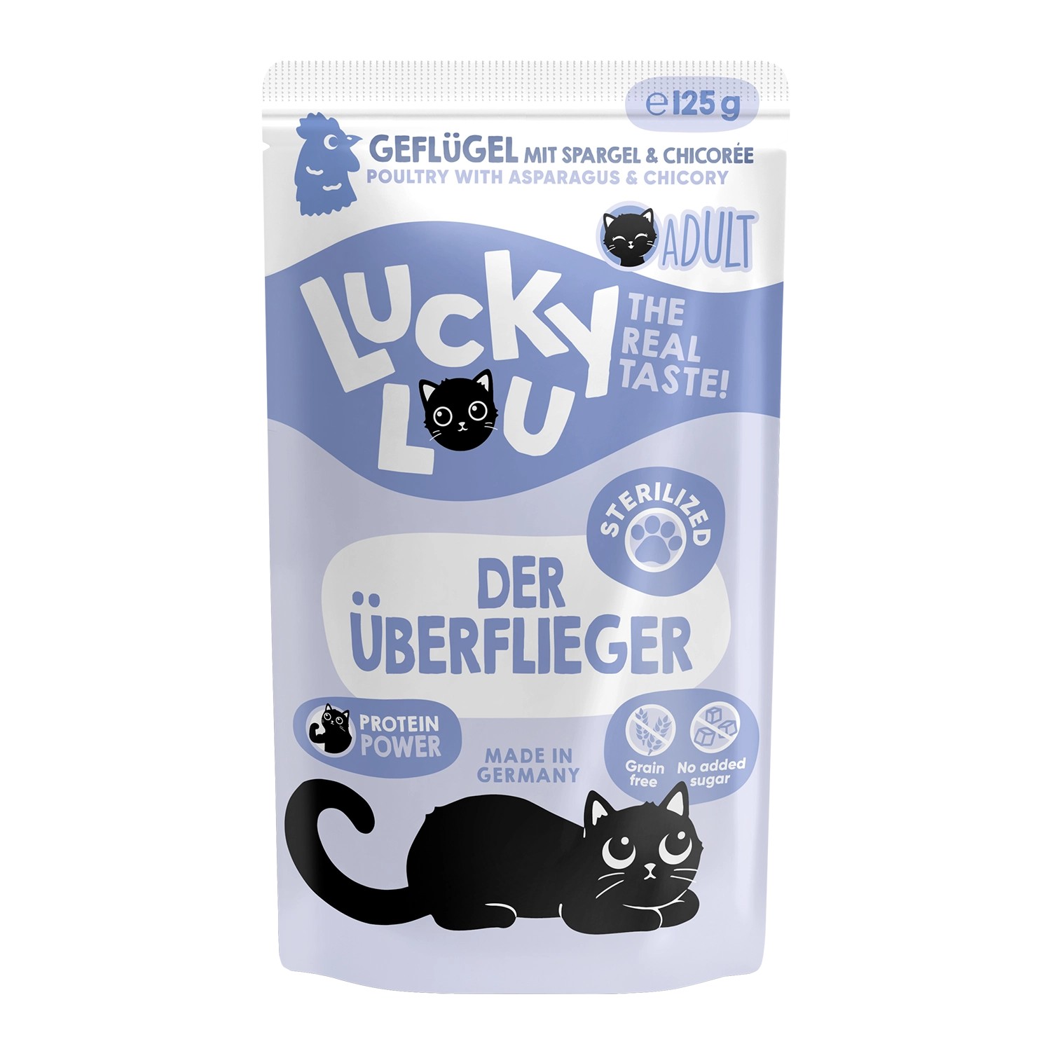 Lucky Lou Katzen-Nassfutter Lifestage Sterilized Geflügel 125 g