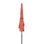 Geschlossener, terracottafarbener Doppler Sonnenschirm Sunline Neo Waterproof 185x120 cm.