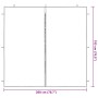 vidaXL Party Zelt Seitenteil 2 Stk Blau 200 x 195 cm PE und Stahl 42033011_6