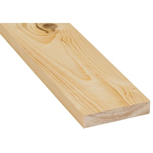 Sägeraues Schalbrett aus Fichte/Tanne, 24x100x2000 mm, für Dachschalung und Verschalungen.