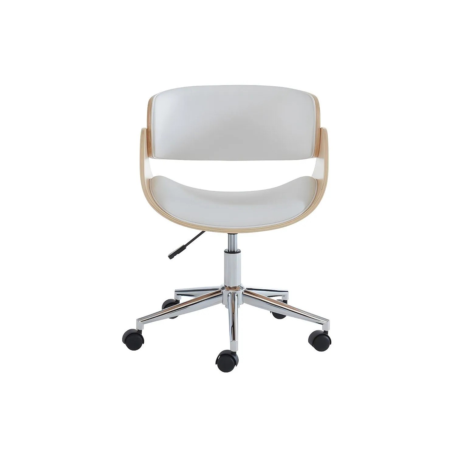 Vente-unique Bürostuhl Ohne Armlehnen Jelsa Naturfarben Hell  Weiß 53 cm