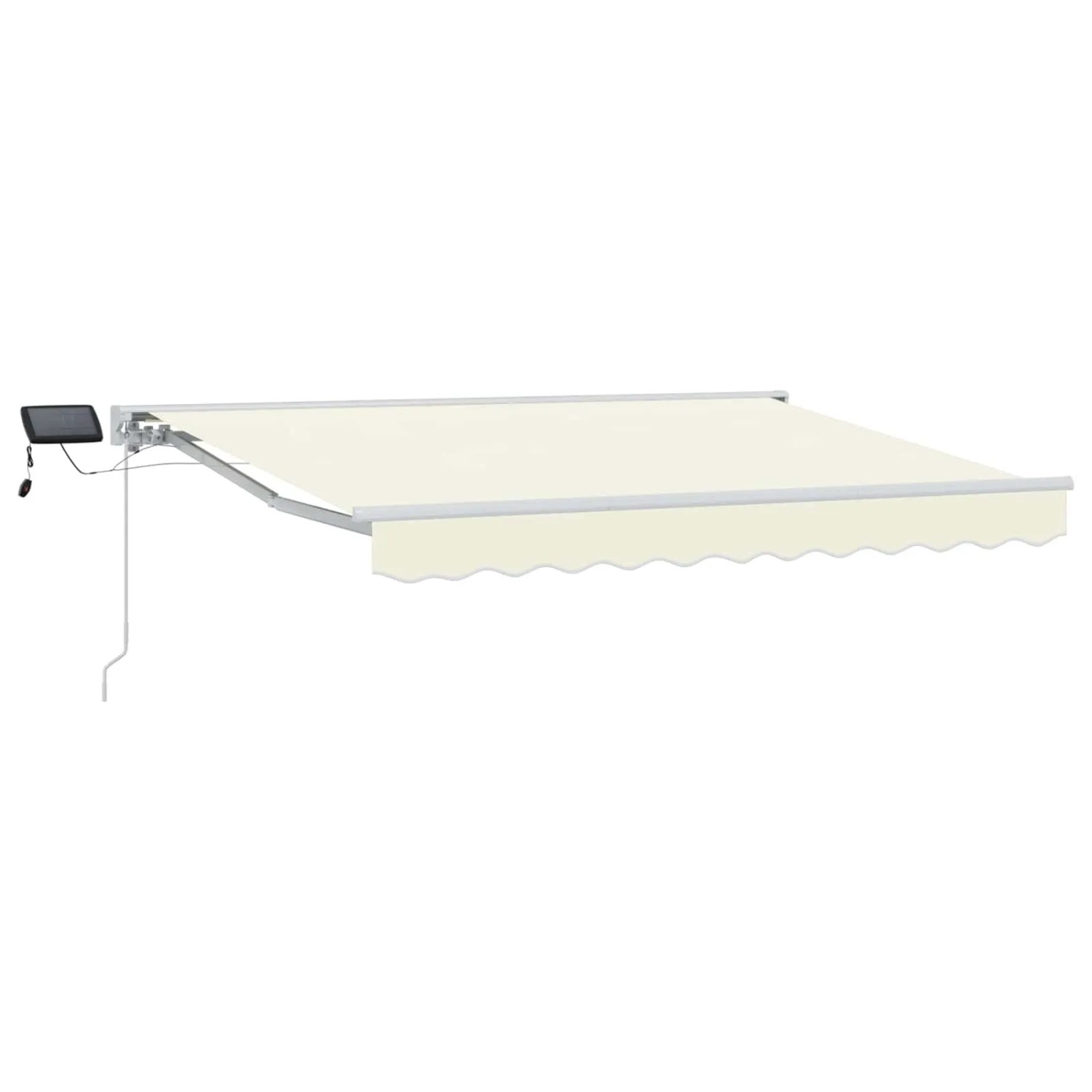 vidaXL Manueller Markisenrahmen mit LEDs Creme 2,5 x 2 m 3420497