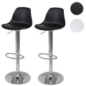 MCW Barhocker B14 2er-Set Schwarz