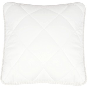 Bestlivings Kopfkissen 80x80 cm, Aloe Vera, gesteppt, weiß.