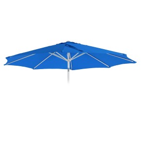 Blauer MCW Ersatzbezug für Sonnenschirm Asti, Ø 3m. Sonnenschutz für Gartenterrasse.