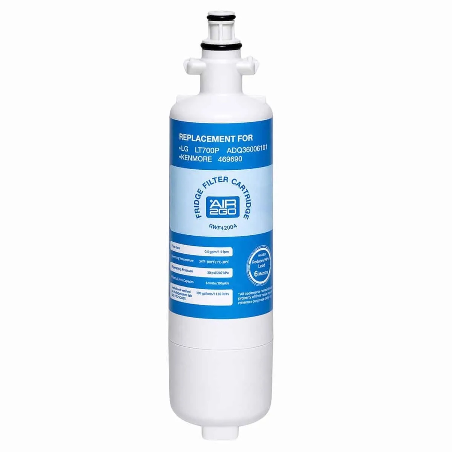 AIR2GO Wasserfilter für LG und LT700P und ADQ36006101