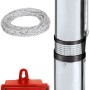 Einhell Tiefbrunnenpumpe GC-DW 1300 N mit Schaltbox, Seil und Kabel. Edelstahl Klarwasserpumpe für Brunnen.