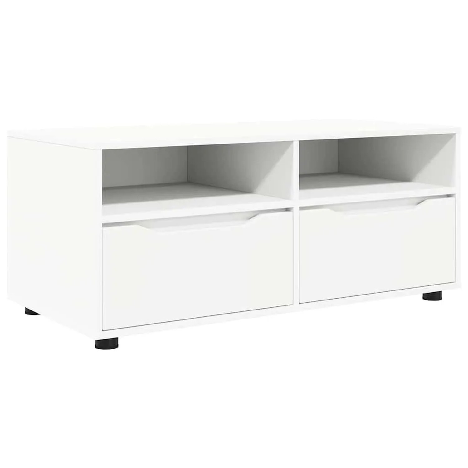 vidaXL TV-Schränk mit Schubladen Weiß 100 x 48 x 43 cm Holzwerkstoff 888927 günstig online kaufen
