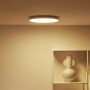 Weiße WiZ LED-Deckenleuchte Rune mit tunable white und Farbwechsel, 2100 Lumen.