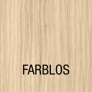 Holzstruktur, farblos, mit Aufdruck "FARBLOS", für Bondex Holzlasur.