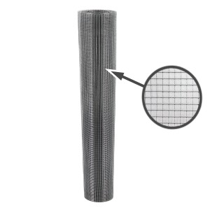 Aquagart Volierendraht, 60m x 1m, Maschenweite 6,3mm, verzinktes Drahtgitter für Zaunbau und als Wühlmausgitter.