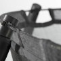 Detailaufnahme Sicherheitsnetz am Salta Trampolin Premium Black Edition.