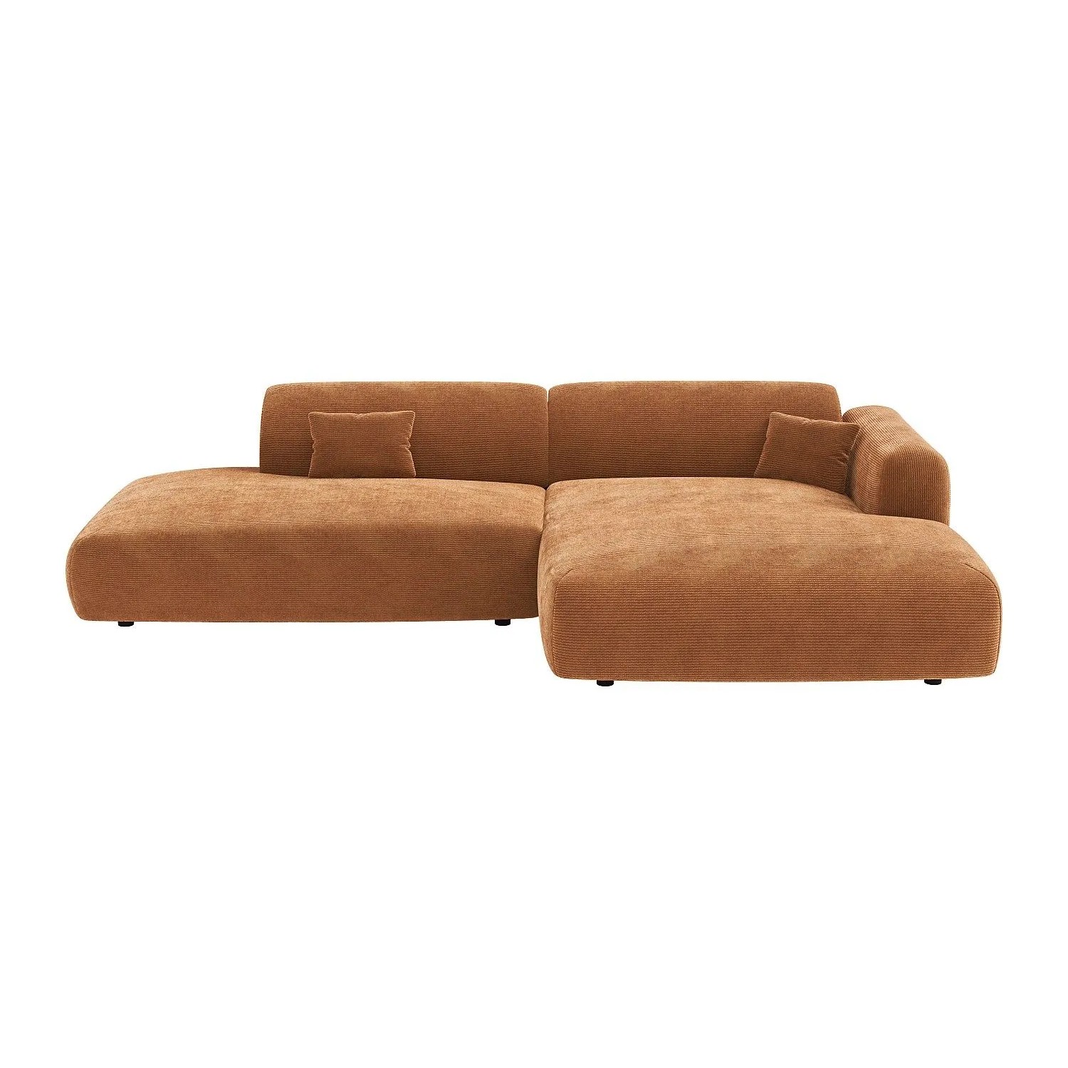 Vente-unique Sofa Ohne Schlafmöglichkeit Pogni Terracotta 300 cm