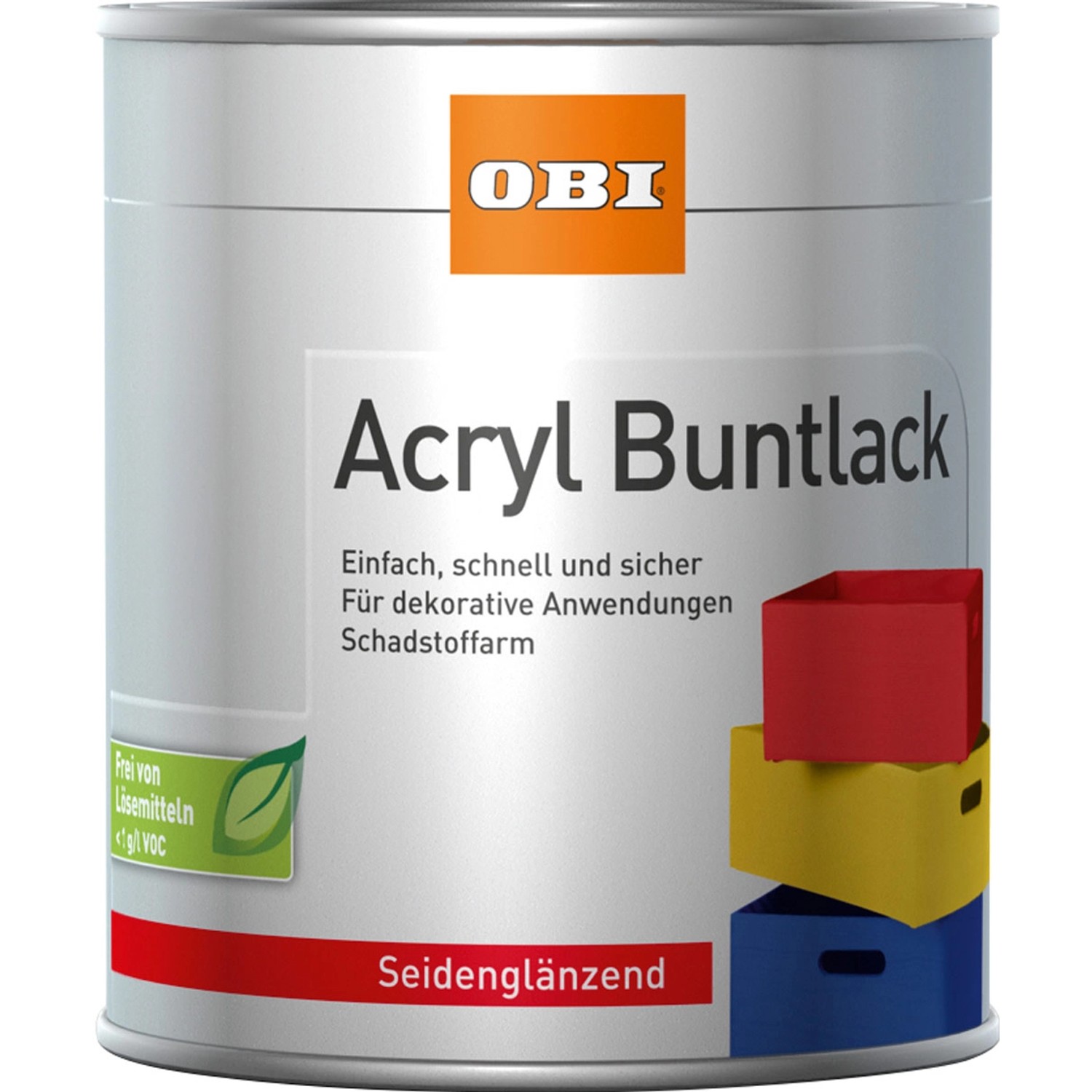 OBI Acryl Buntlack Laubgrün seidenglänzend 500 ml