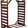 Massives Kaminholzregal Ligno von Dobar mit Bitumendach, aus FSC®-zertifiziertem Holz.