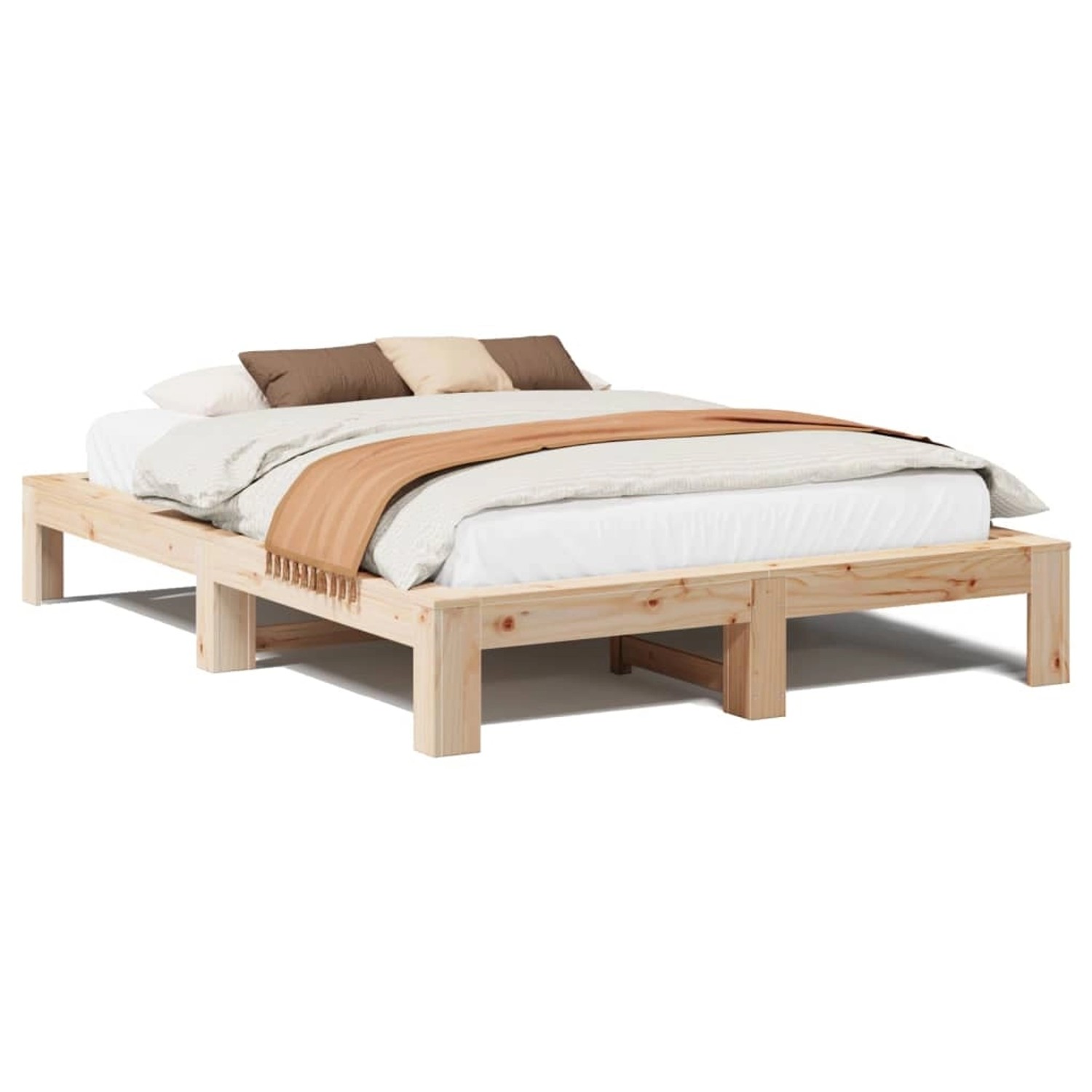 vidaXL Massivholzbett ohne Matratze 140x200 cm Kiefernholz 3308738 günstig online kaufen