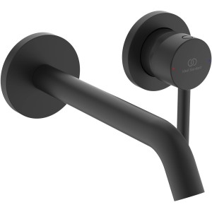 Ideal Standard Ceraline Waschtischarmatur Unterputz, Silk Black. Wandarmatur für Waschbecken.