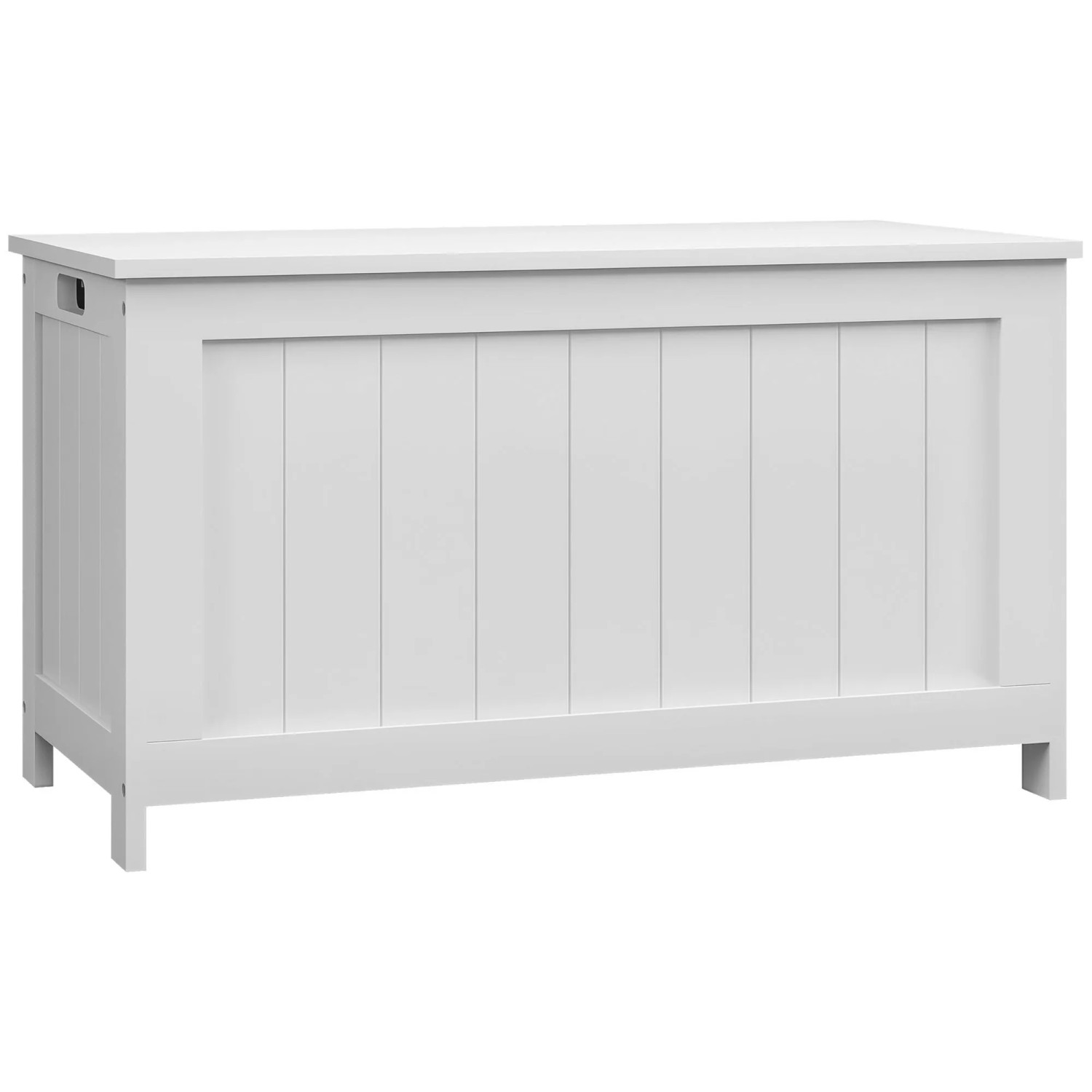 HOMCOM Aufbewahrungsbox mit Griff Weiß  81 x 40 x 46 cm
