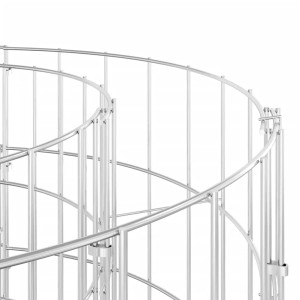 Detailansicht: furnicato Gabionen-Hochbeet aus verzinktem Eisen, 200x100x100 cm.