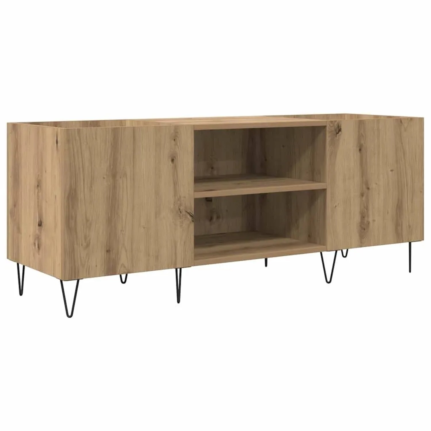 vidaXL Schallplattenschrank mit Regal Artisan-Eiche 121 x 38 x 48 cm 881790