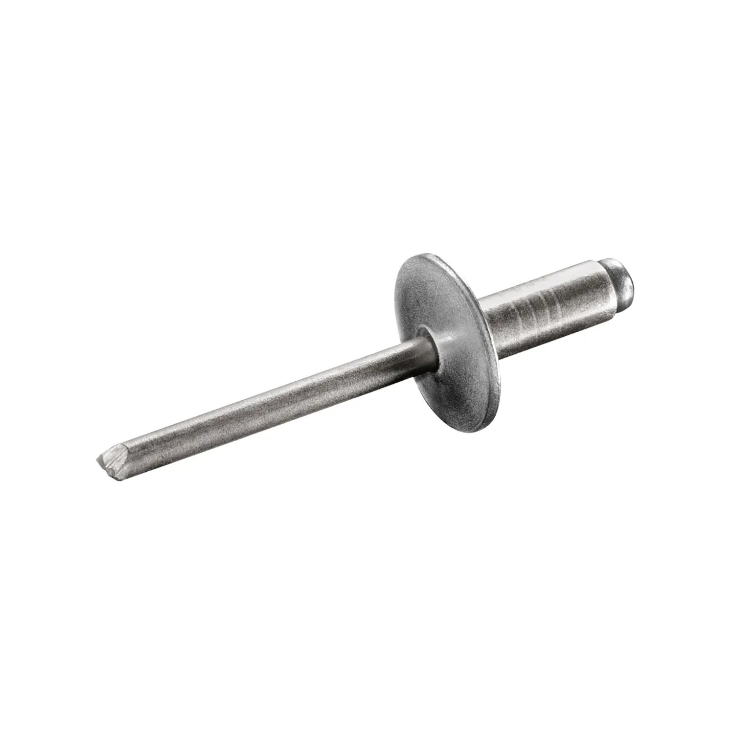 Großkopfniete 5,0x10,0 mm aus Aluminium und Edelstahl A2 für Zangen.