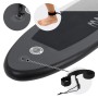 Detailaufnahme: Schwarzes ECD Germany Stand Up Paddle Board Maona mit Sicherheitsleine.