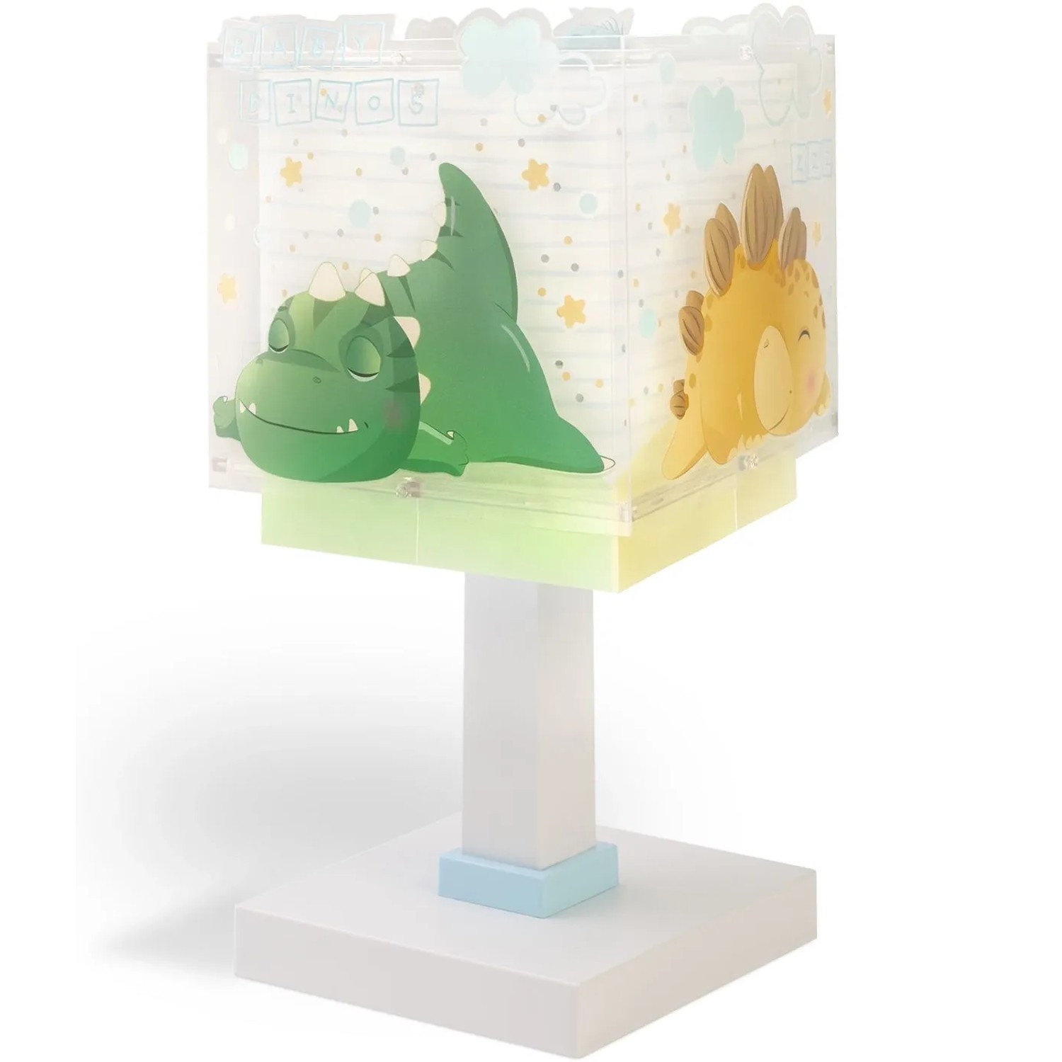 Dalber Tischlampe mit LED Nachtlicht, Dinos Design für Kinderzimmer.