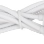 Weißes USB-Ladekabel für Globo LED-Tischleuchte, Detailansicht.