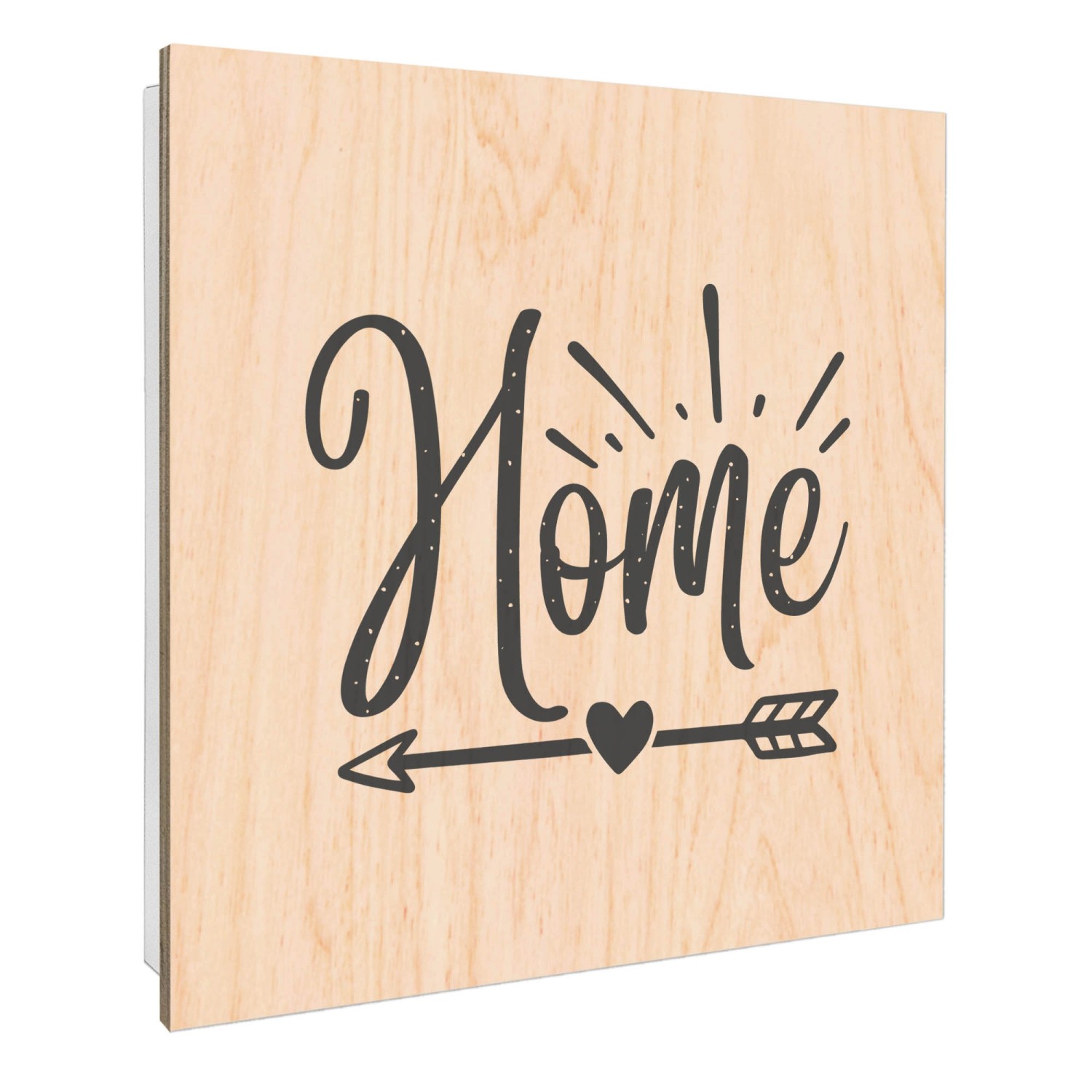 Banjado Schlüsselkasten mit Holzfront 30x30cm Weiß Scharnier Links 50 Haken günstig online kaufen