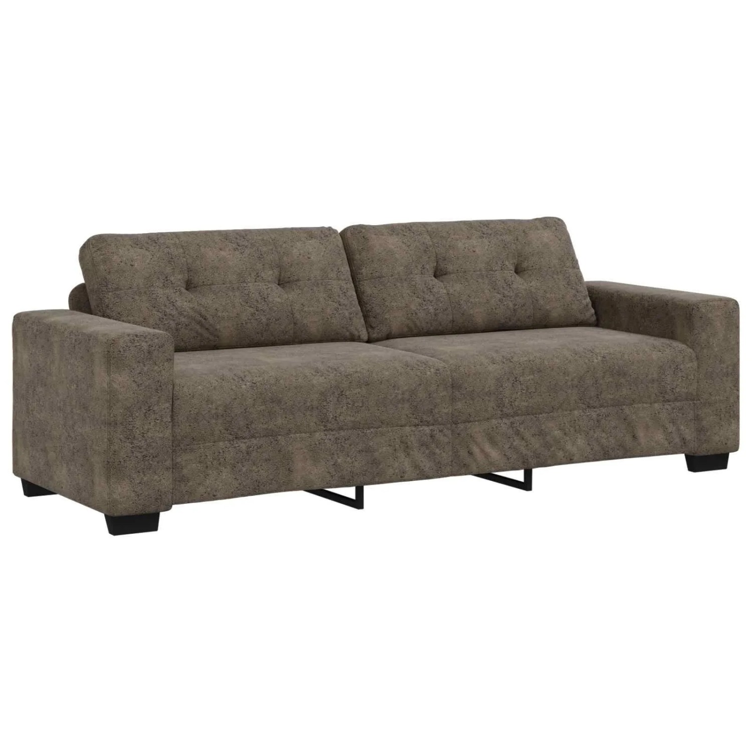 vidaXL 3-Sitzer-Sofa Dunkelgrau 180 cm Kunstleder 4105145