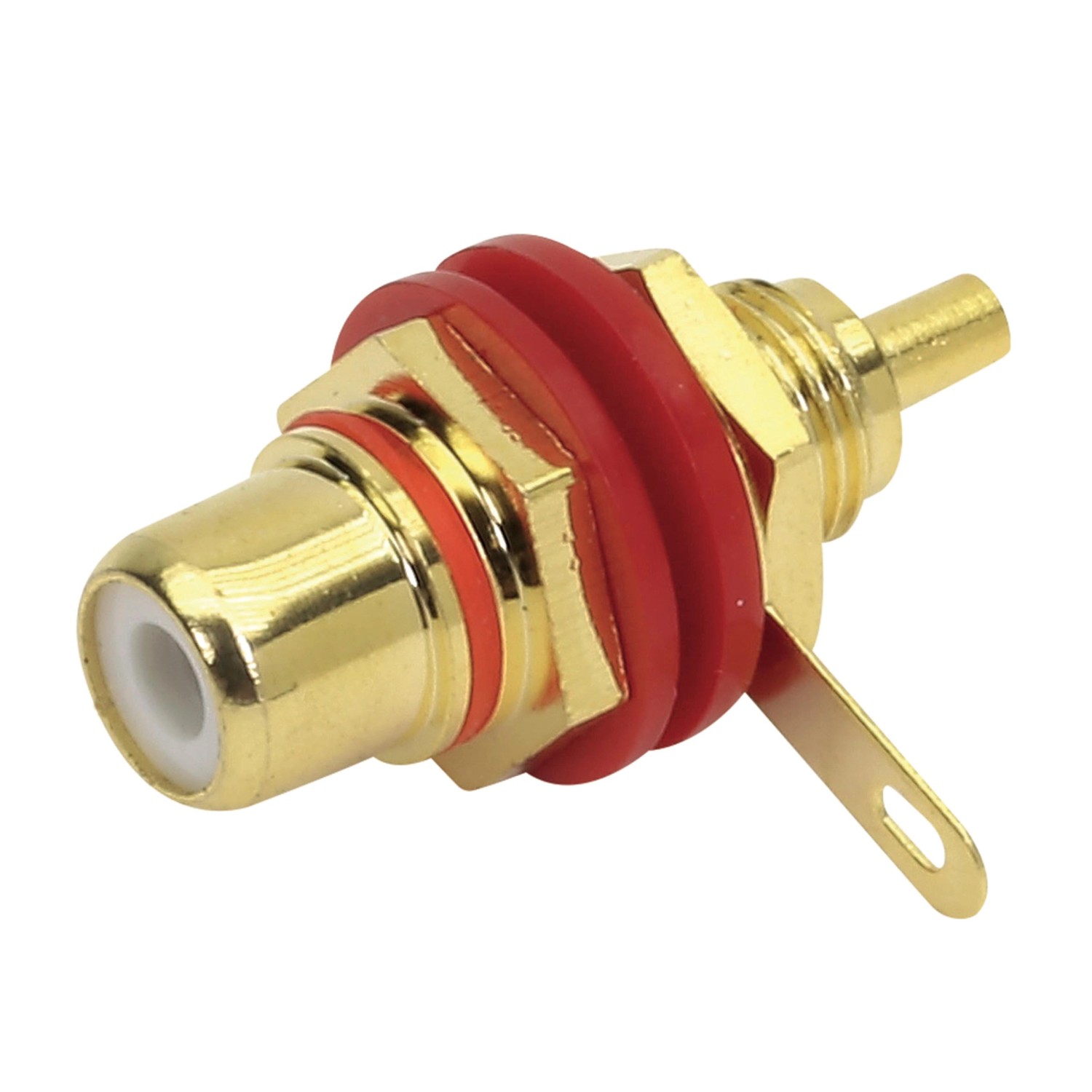 Dynavox Cinchbuchse Zum Einbau Rot