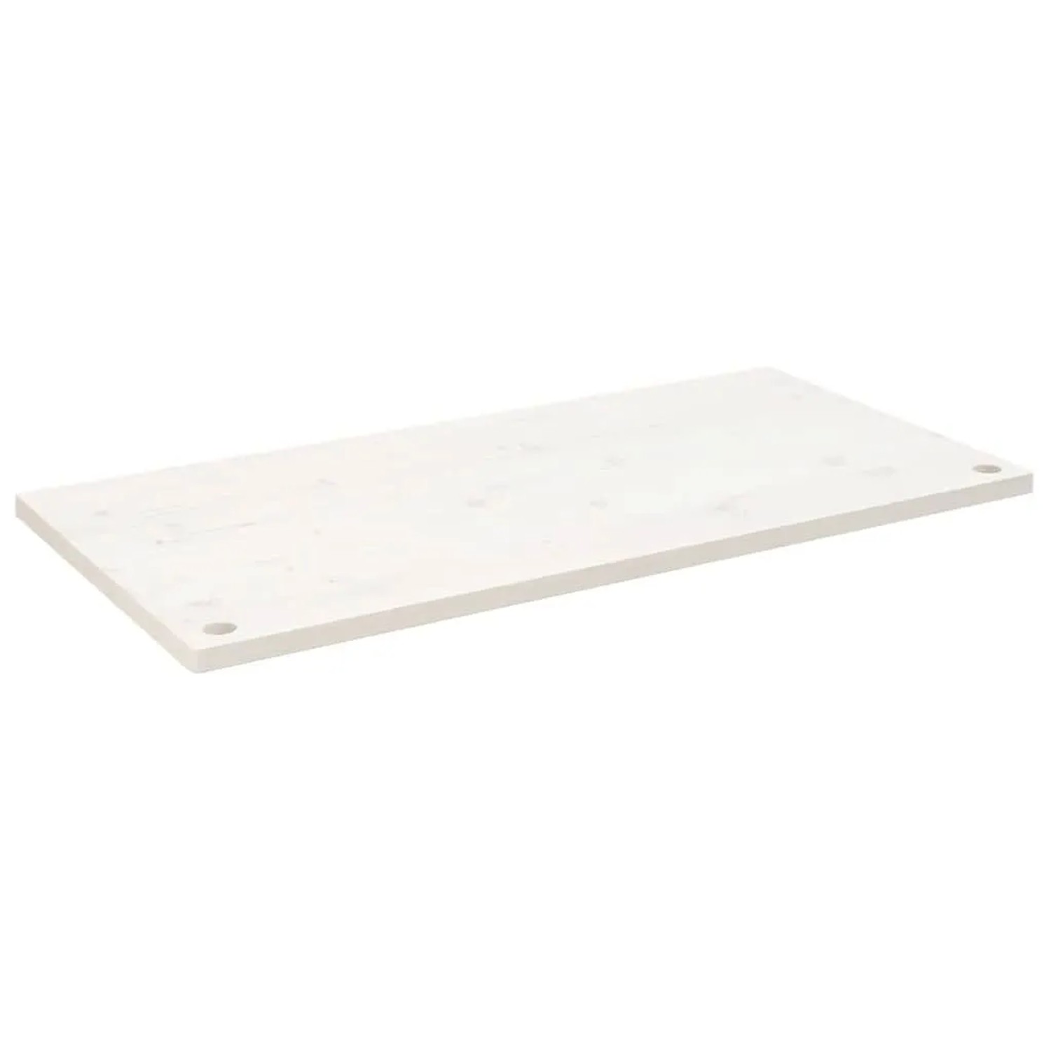 vidaXL Schreibtischplatte Weiß 100x50x2,5 cm Massivholz Kiefer 824456