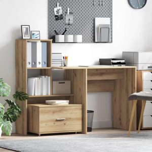 vidaXL Schubladenschrank Mit Rad Artisan-Eiche 55 x 45 x 31 cm 869313