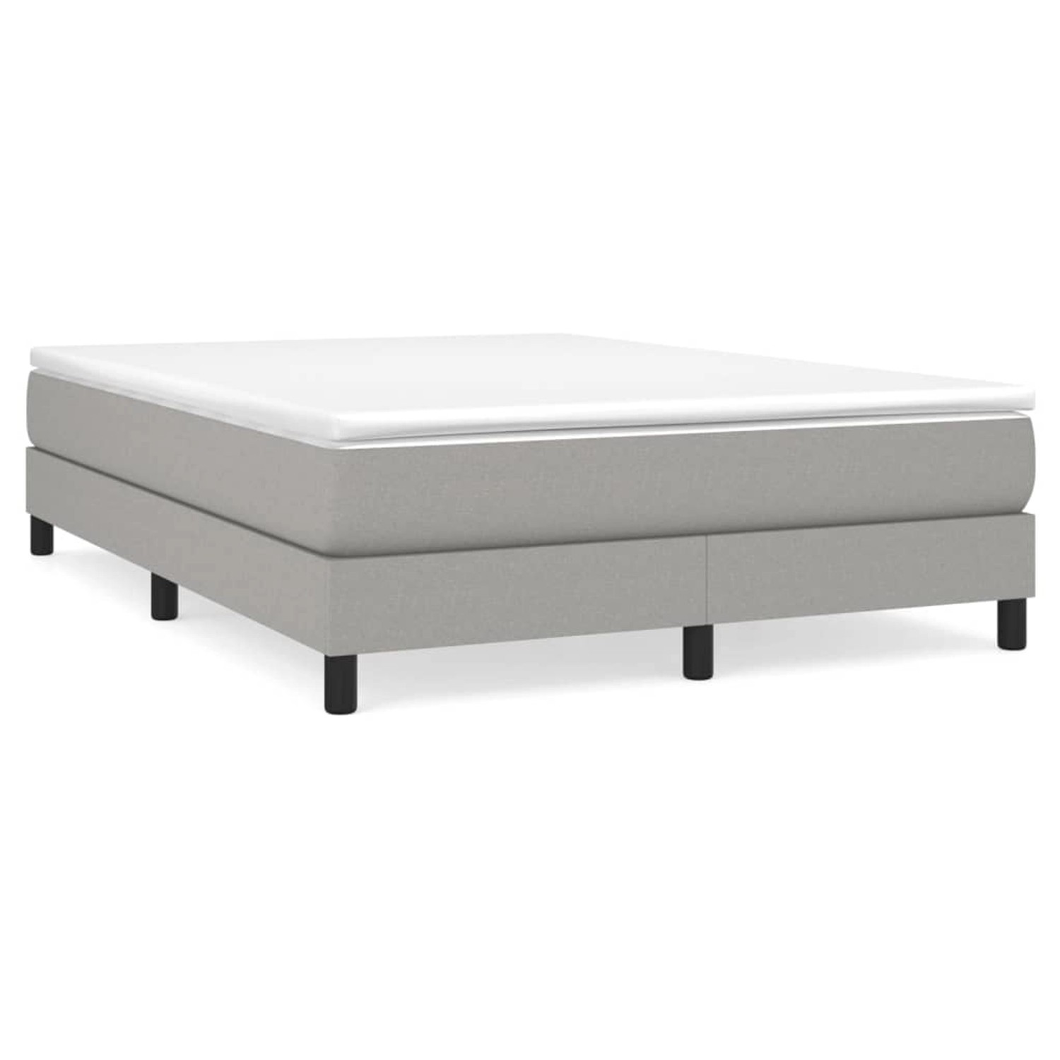 vidaXL Boxspringbett mit Matratze Dunkelbraun 140x190 cm Stoff1399223 günstig online kaufen