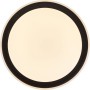 Schwarze, runde LED-Deckenleuchte Pederson, 55 cm Durchmesser. Moderne Deckenlampe für Innenräume.