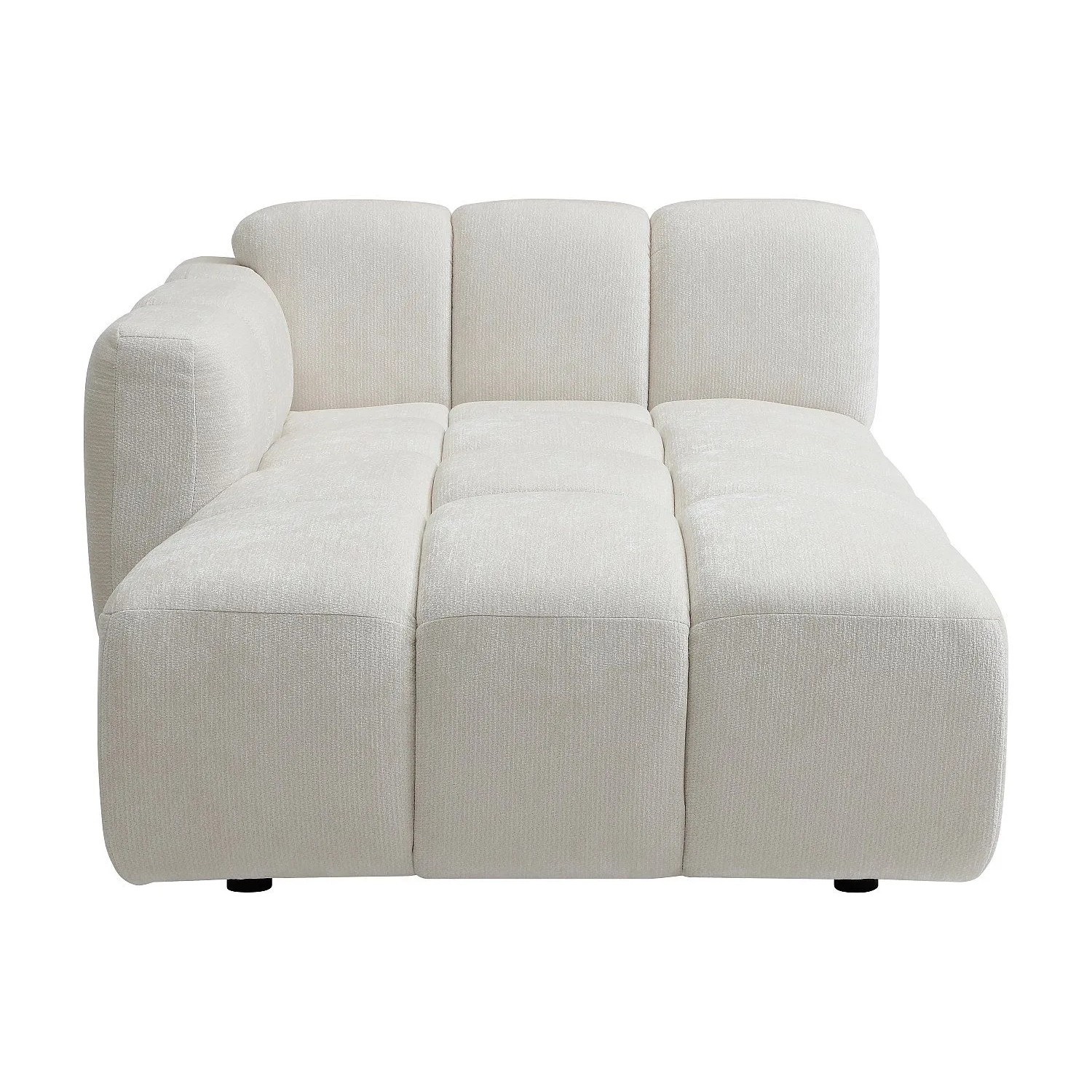 Vente-unique Recamiere Ohne Schlaffunktion Carlivi Gebrochenes Weiß 120 cm