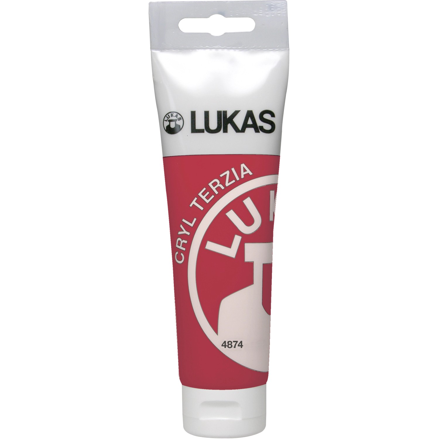Lukas Cryl Terzia Acrylfarbe Plastiktube Kadmiumrot dunkel (imit.) 125ml