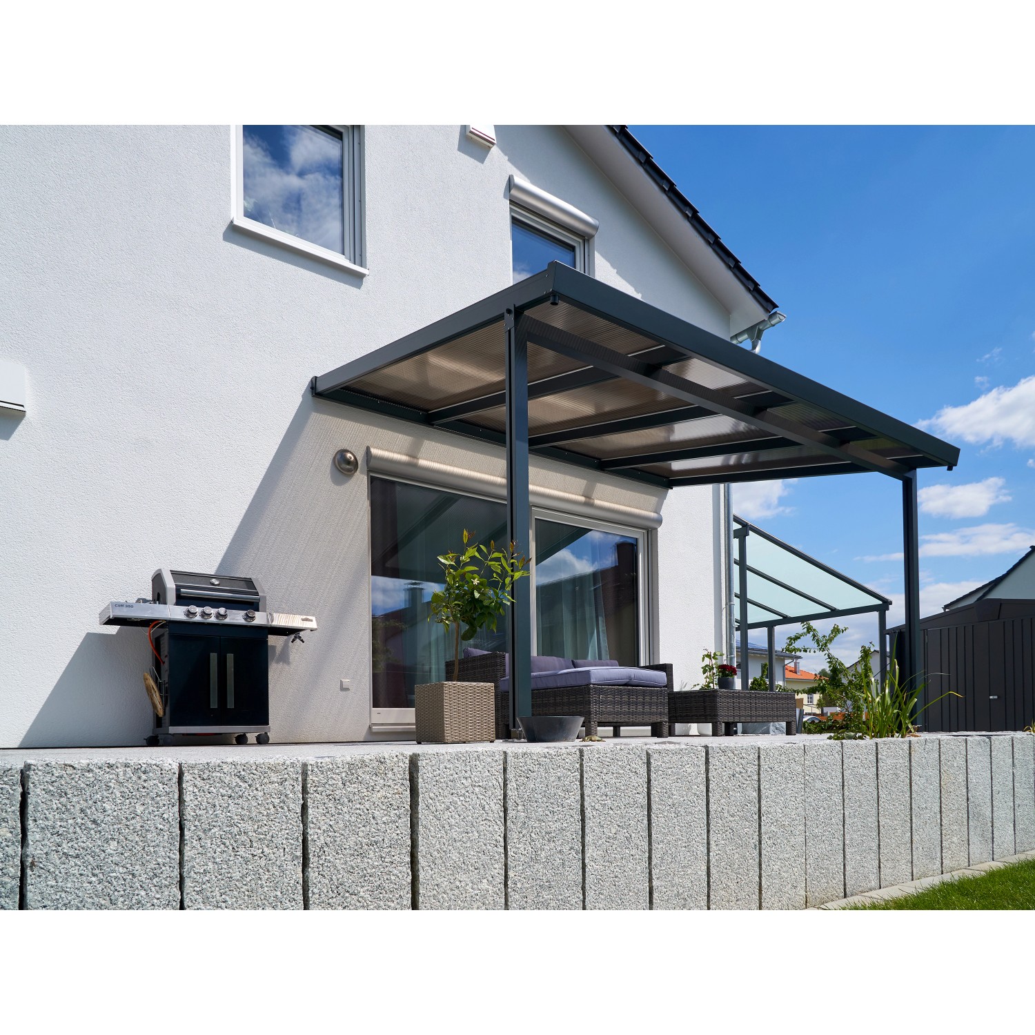 Terrassenüberdachung OBI 410 x Bronce Anthrazit cm 306 kaufen bei Polycarbonat Premium (BxT) cm
