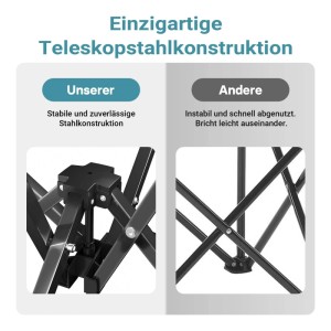 Wiltec Campingstuhl Faltbar Grau Schwarz 100Kg Klappstuhl Anglerstuhl Faltstuhl