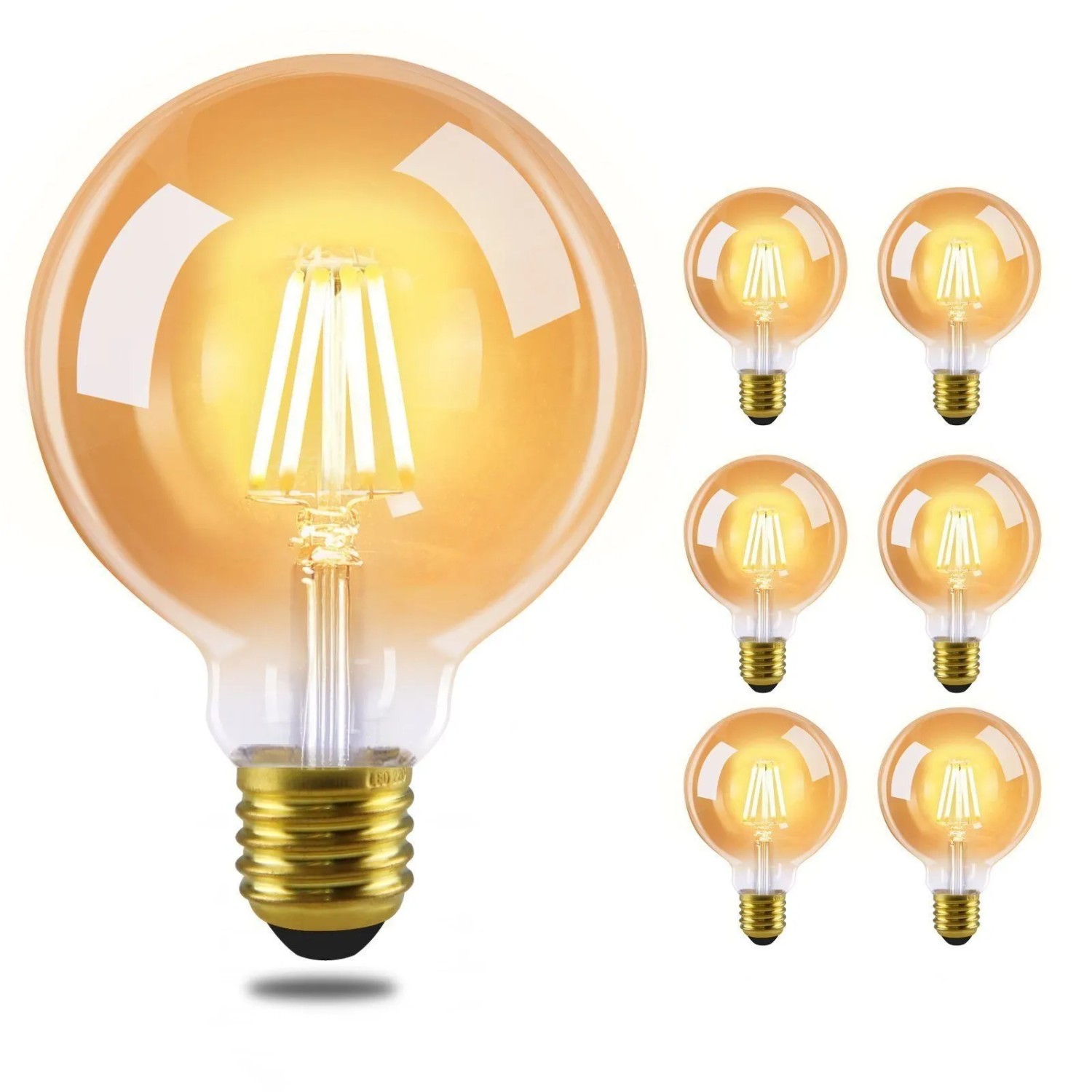 Nettlife Gillespie II Schreibtischlampe aus Glas L 14 Transparent