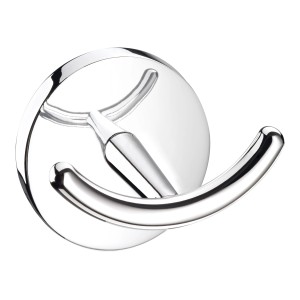 Verchromter CMI Doppel-Wandhaken S 300, ideal als Handtuchhalter im Bad.