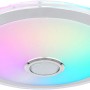 Weiße LED-Deckenleuchte Dunny mit Farbwechsel und Lautsprecher, 430x105 mm.