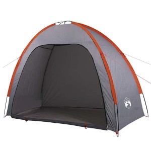 vidaXL Beistellzelt Grau und Orange Wasserdicht 94580