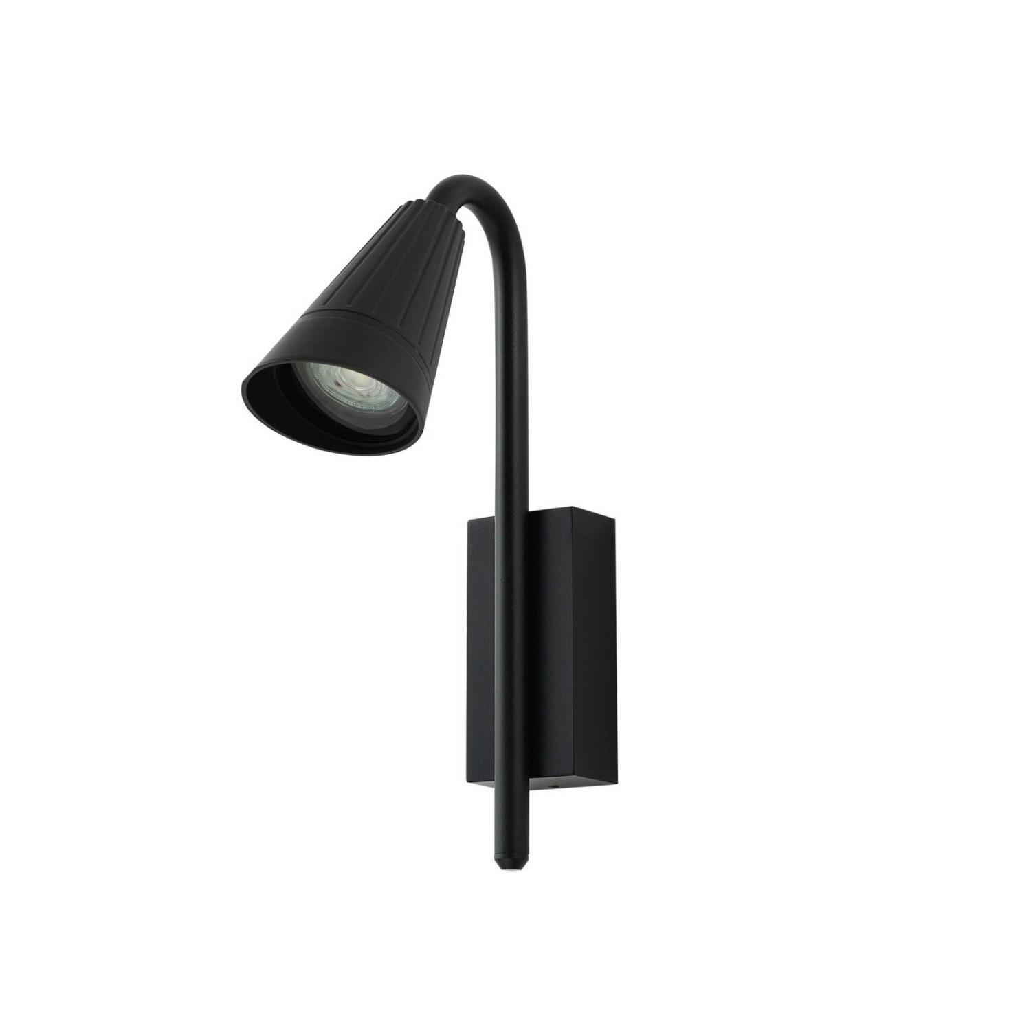 Lindby Wandleuchte Außen Sorvete 10036715 Modern in Schwarz aus Aluminium 1-flammig GU10